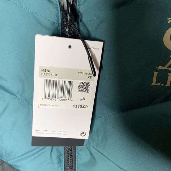 Sz XS Nike Liverpool FC 2021/22 Down Fill Puffer Vest DA9774-011 Men's - Picture 4 of 8